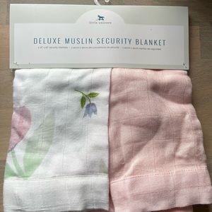Little Unicorn muslin security blanket, set of 2. NWT